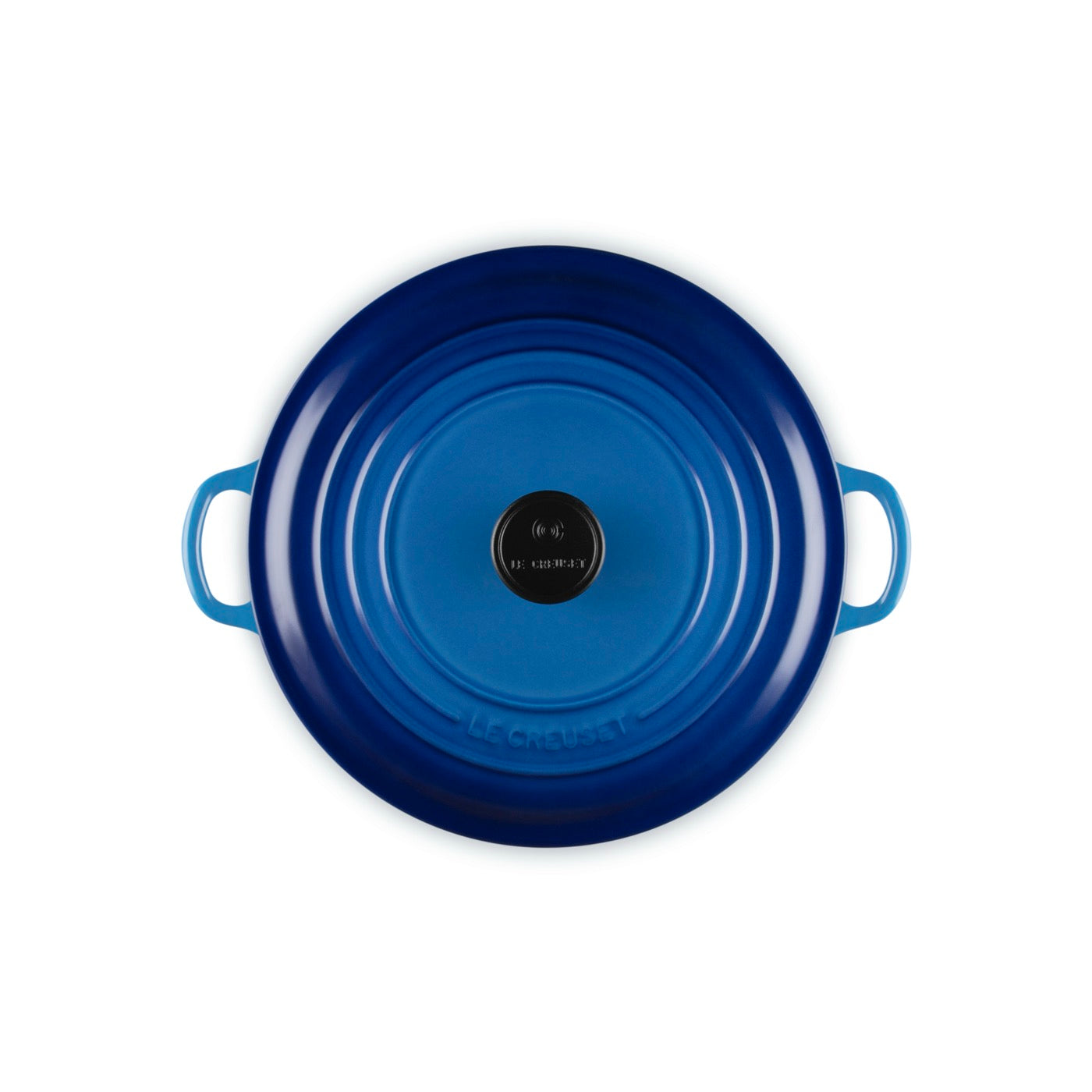 Round Tradition Casserole Dish - Enamelled Cast Iron - 28cm - Azure - Phenolic Knob