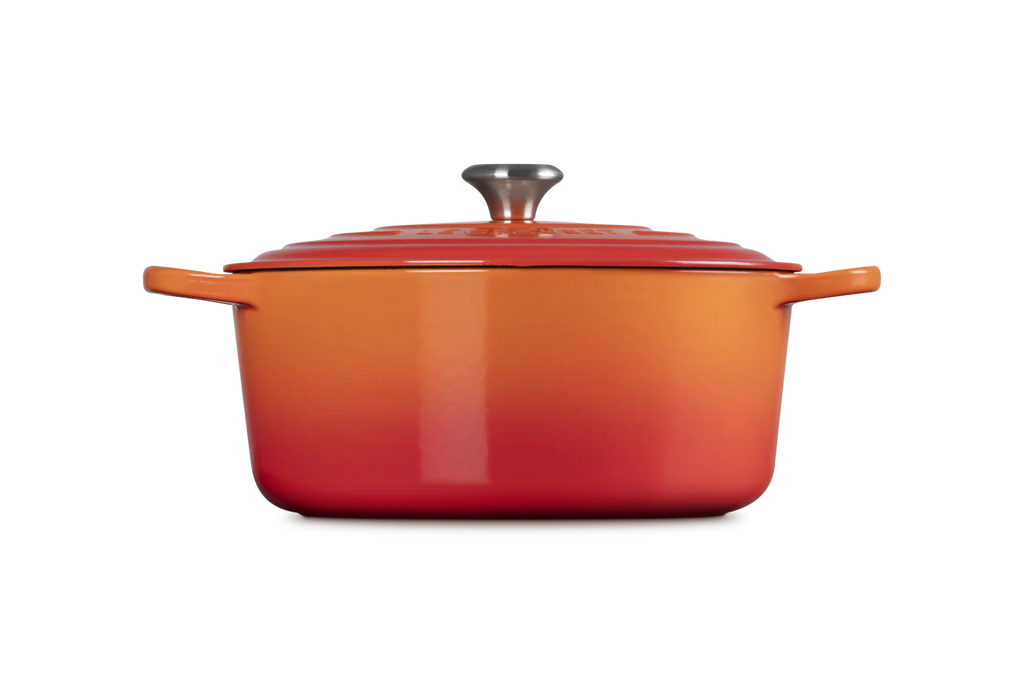 Cocotte Ronde Signature - Fonte Émaillée - 26Cm - Volcanique