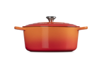 Cocotte Ronde Signature - Fonte Émaillée - 26Cm - Volcanique