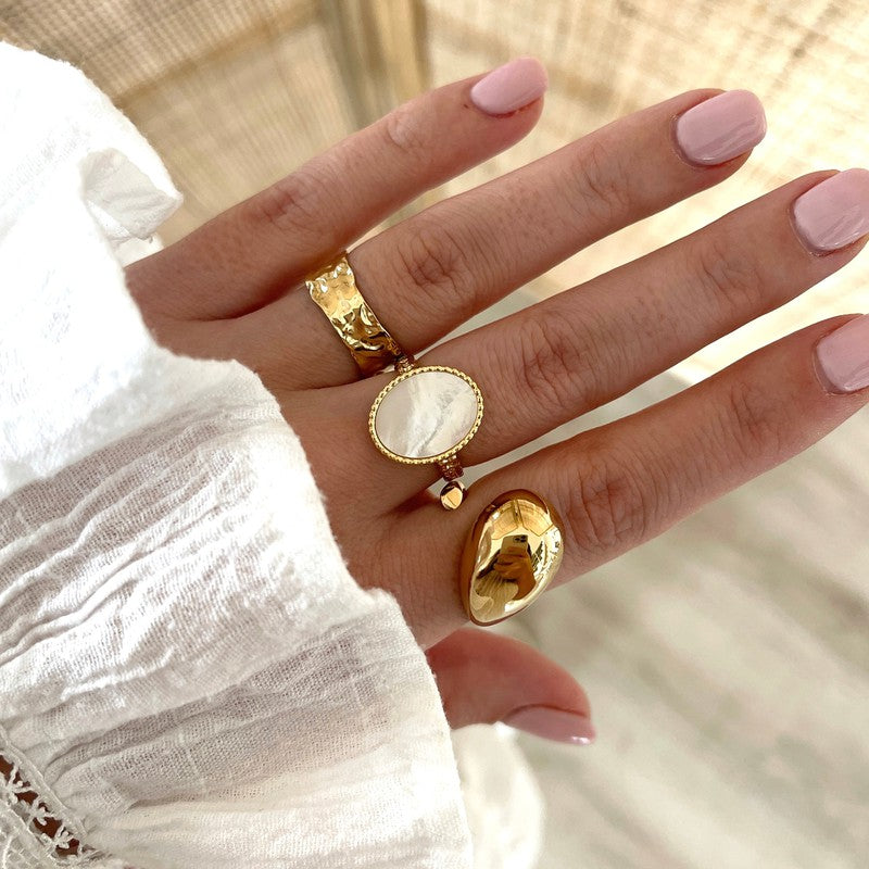 Anillo acero “Gaia”-Anillos-placer-instantáneo-Instants Plaisirs | Joyas