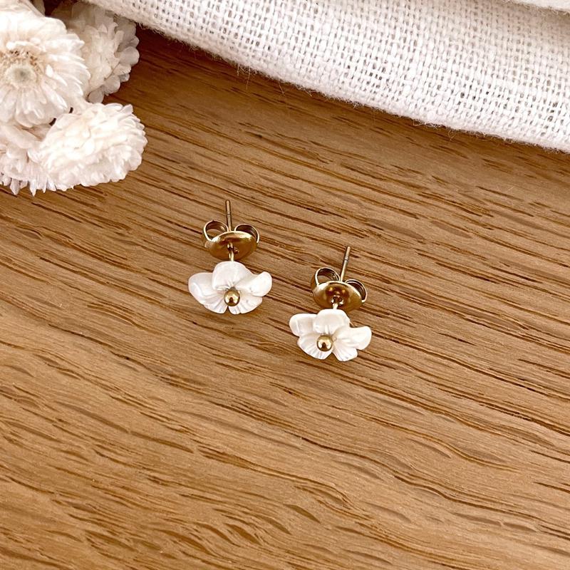 Pendientes de acero "Katell"-Pendientes-Instants Plaisirs • Joyas-Instants Plaisirs | Joyas