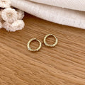 “Kesya” steel hoop earrings-Earrings-instants-plaisirs-Instants Plaisirs | Jewelry