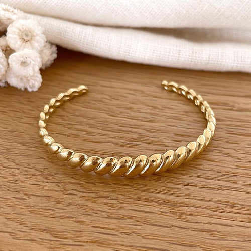 Jonc "Achille" acier-Bracelets-instants-plaisirs-Instants Plaisirs | Bijoux