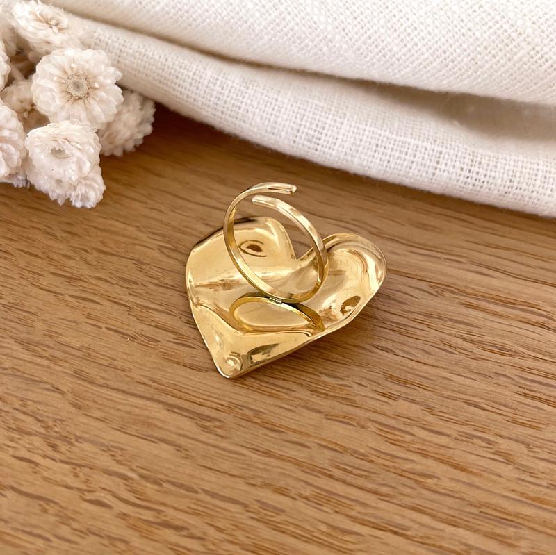 Bague "Bigy" acier-Bagues-Instants Plaisirs • Bijoux-Instants Plaisirs | Bijoux