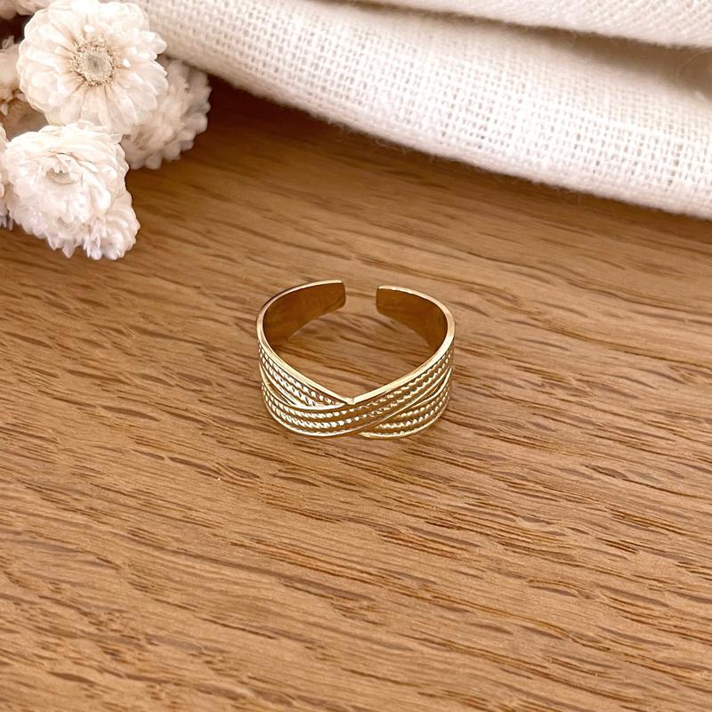 Bague "Aya" acier-Bagues-Instants Plaisirs • Bijoux-Instants Plaisirs | Bijoux