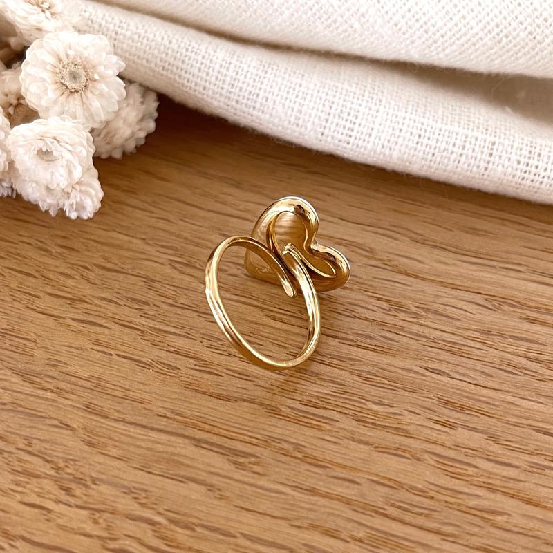 Bague "Flirt" blanc acier-Bagues-Instants Plaisirs • Bijoux-Instants Plaisirs | Bijoux