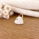 Bague "Flirt" blanc acier-Bagues-Instants Plaisirs • Bijoux-Instants Plaisirs | Bijoux
