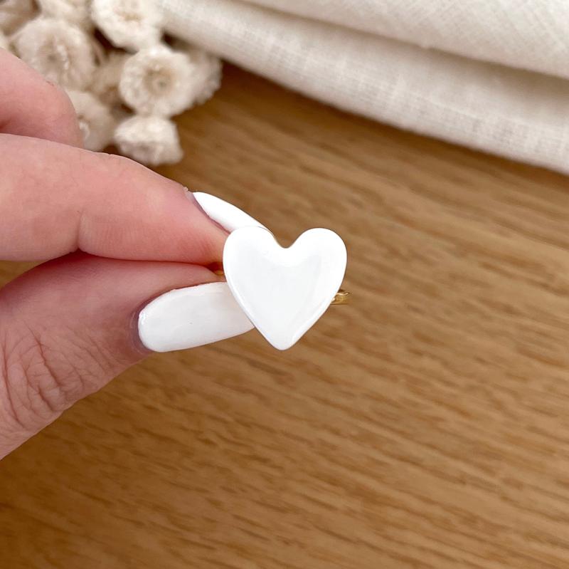 Anillo acero blanco "Flirt"-Anillos-Instants Plaisirs • Joyas-Instants Plaisirs | Joyas