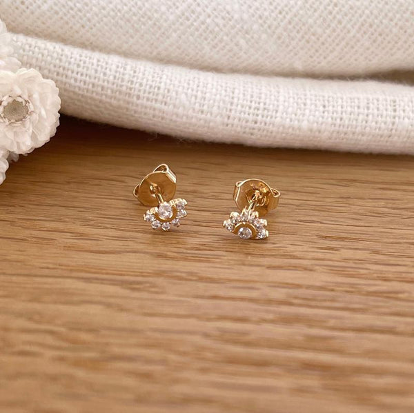 Pendientes “Soline” bañados en oro-Instants-Plaisirs-Pendientes Instants-Plaisirs | Joyería