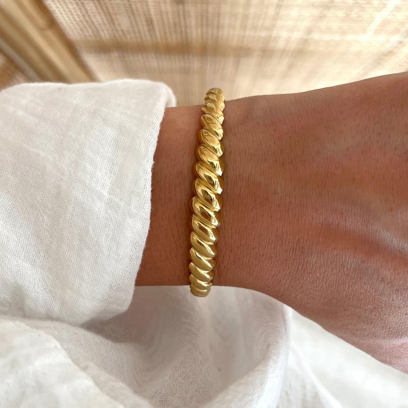 Jonc "Achille" acier-Bracelets-instants-plaisirs-Instants Plaisirs | Bijoux