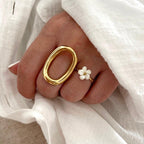 Bague "Ovane" acier-Bagues-Instants Plaisirs • Bijoux-Instants Plaisirs | Bijoux