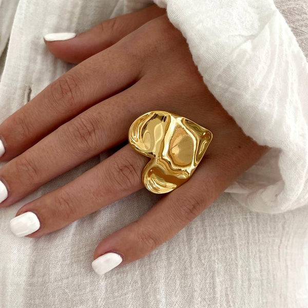 Anillo de acero “Bigy”-Anillos-Instants Plaisirs • Joyas-Instants Plaisirs | Joyas