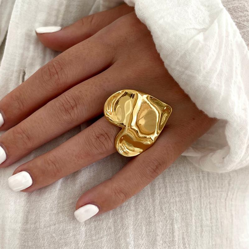 Bague "Bigy" acier-Bagues-Instants Plaisirs • Bijoux-Instants Plaisirs | Bijoux