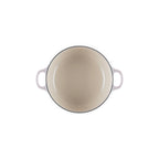 Cocotte Redonda Tradition - Hierro Fundido Esmaltado - 20 cm - Shell Pink - Botón Inox