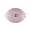 Cocotte Ovale Tradition - Fonte Émaillée - 31Cm - Shell Pink - Bouton Inox