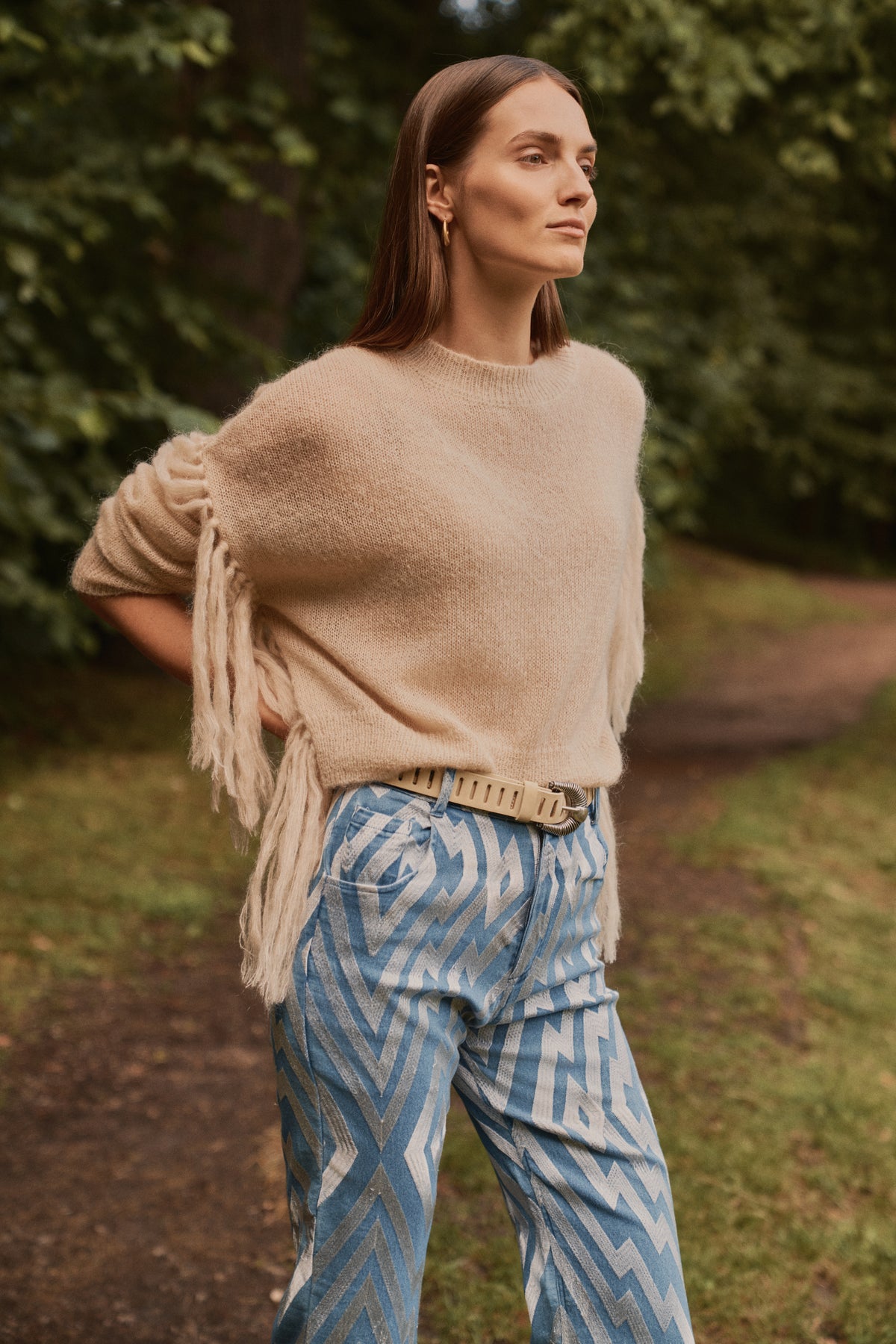 Pull Flecos Beige