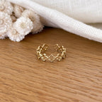 Anillo acero “Trébol”-Anillos-instants-placer-Ajustable-Instants Plaisirs | Joyas