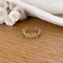 Anillo acero “Trébol”-Anillos-instants-placer-Ajustable-Instants Plaisirs | Joyas