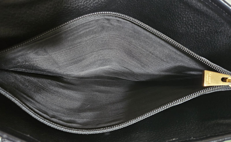 Céline Macadam Tote Bag Black Coated Canvas