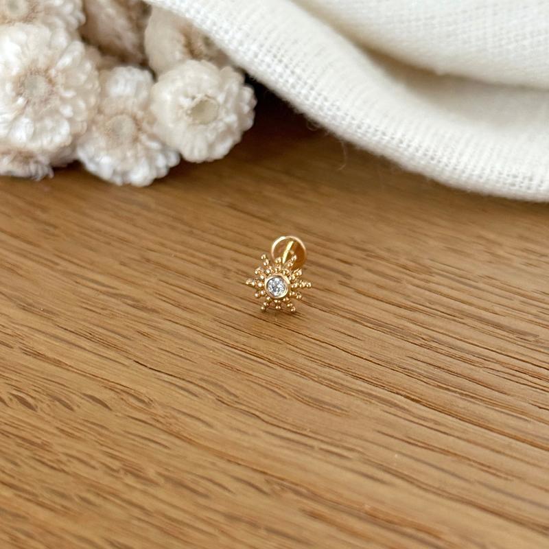 Gold Plated “Sunny” Ear Piercing