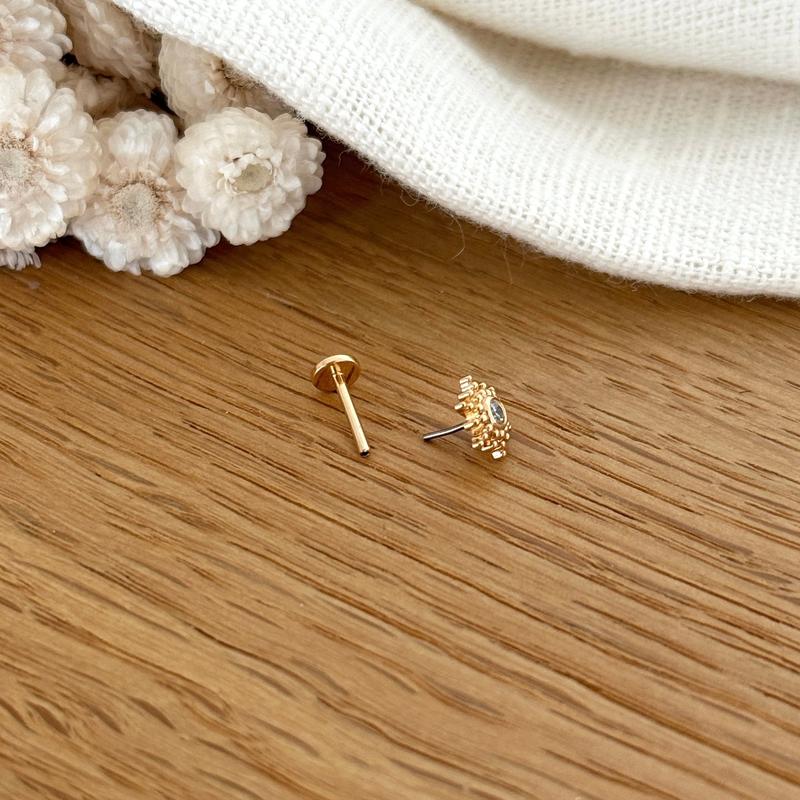 Gold Plated “Sunny” Ear Piercing