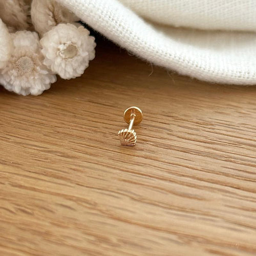 Piercing Oreille "Fanja" Plaqué Or