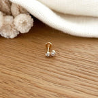 Piercing Oreja “Edwin” Bañado En Oro