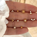 Piercing Oreille "Dani" Plaqué Or