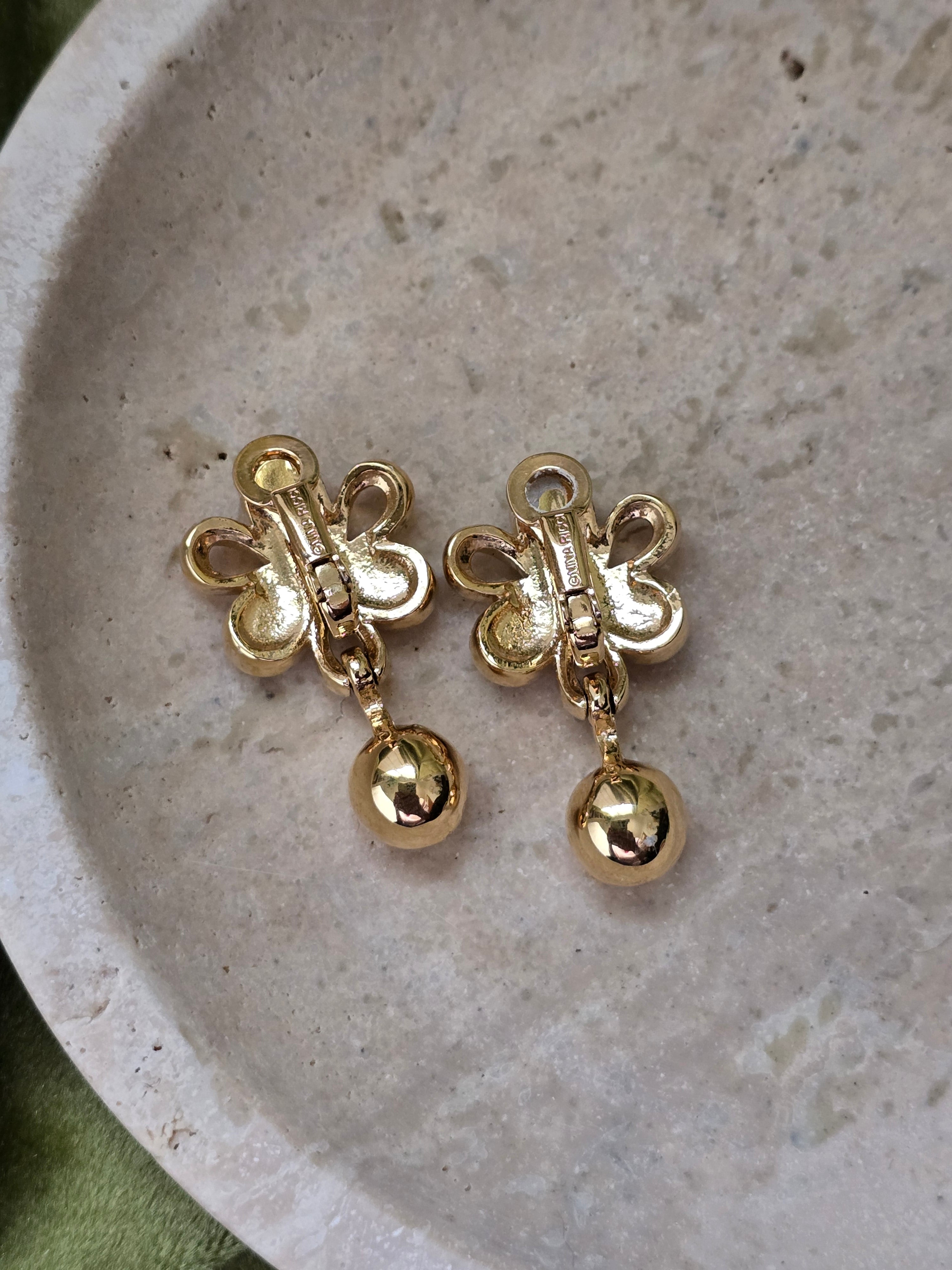 Vintage Nina Ricci Clip-On Earrings