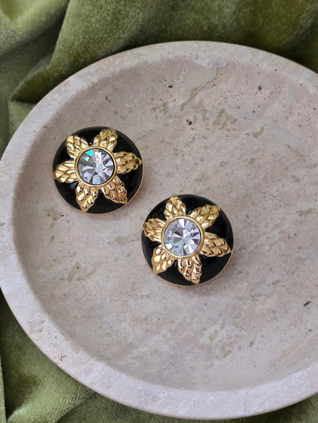 Pendientes de clip Fendi vintage años 1990
