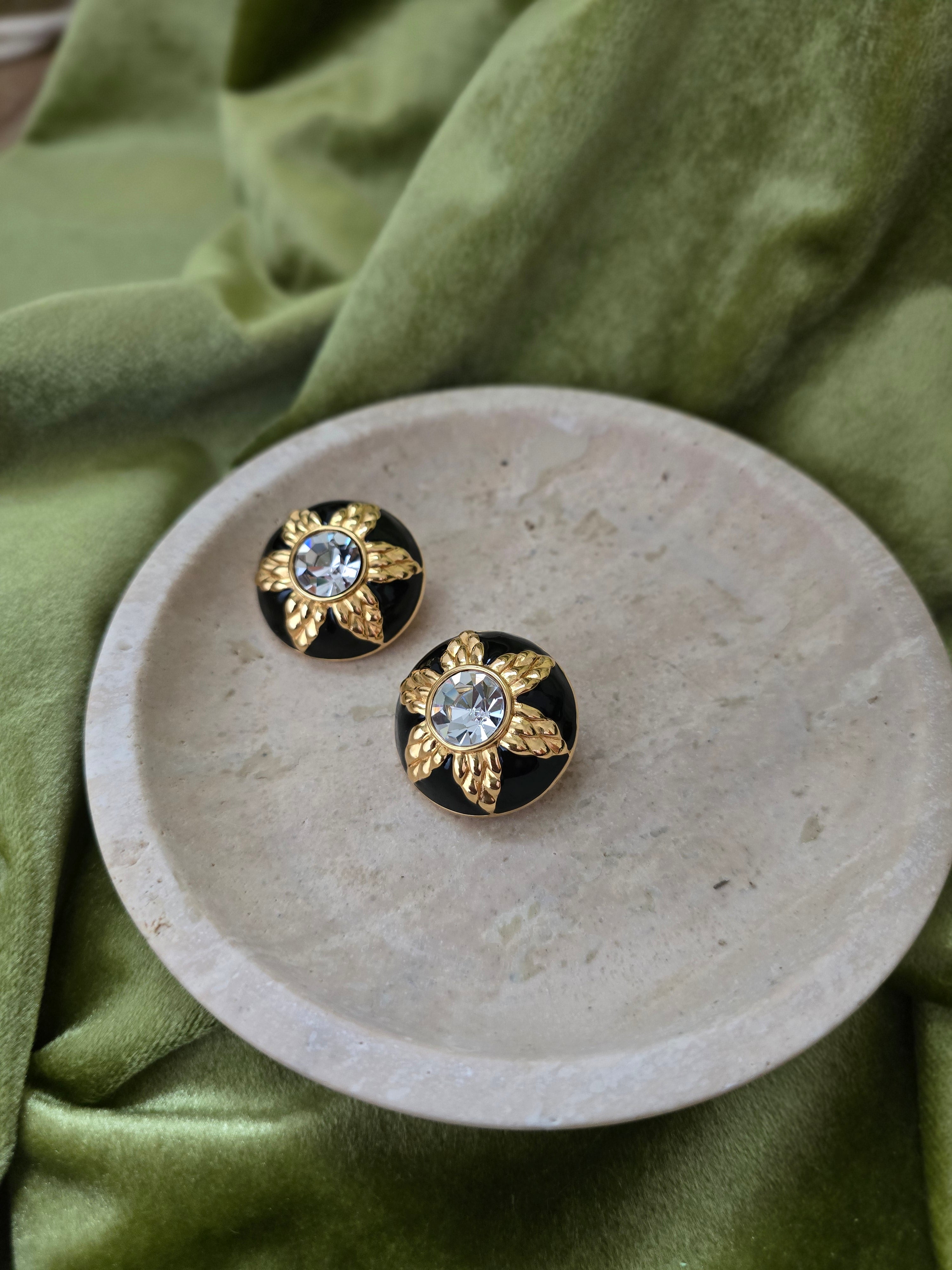 Pendientes de clip Fendi vintage años 1990