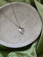 Gucci Vintage Sterling Silver Heart Necklace