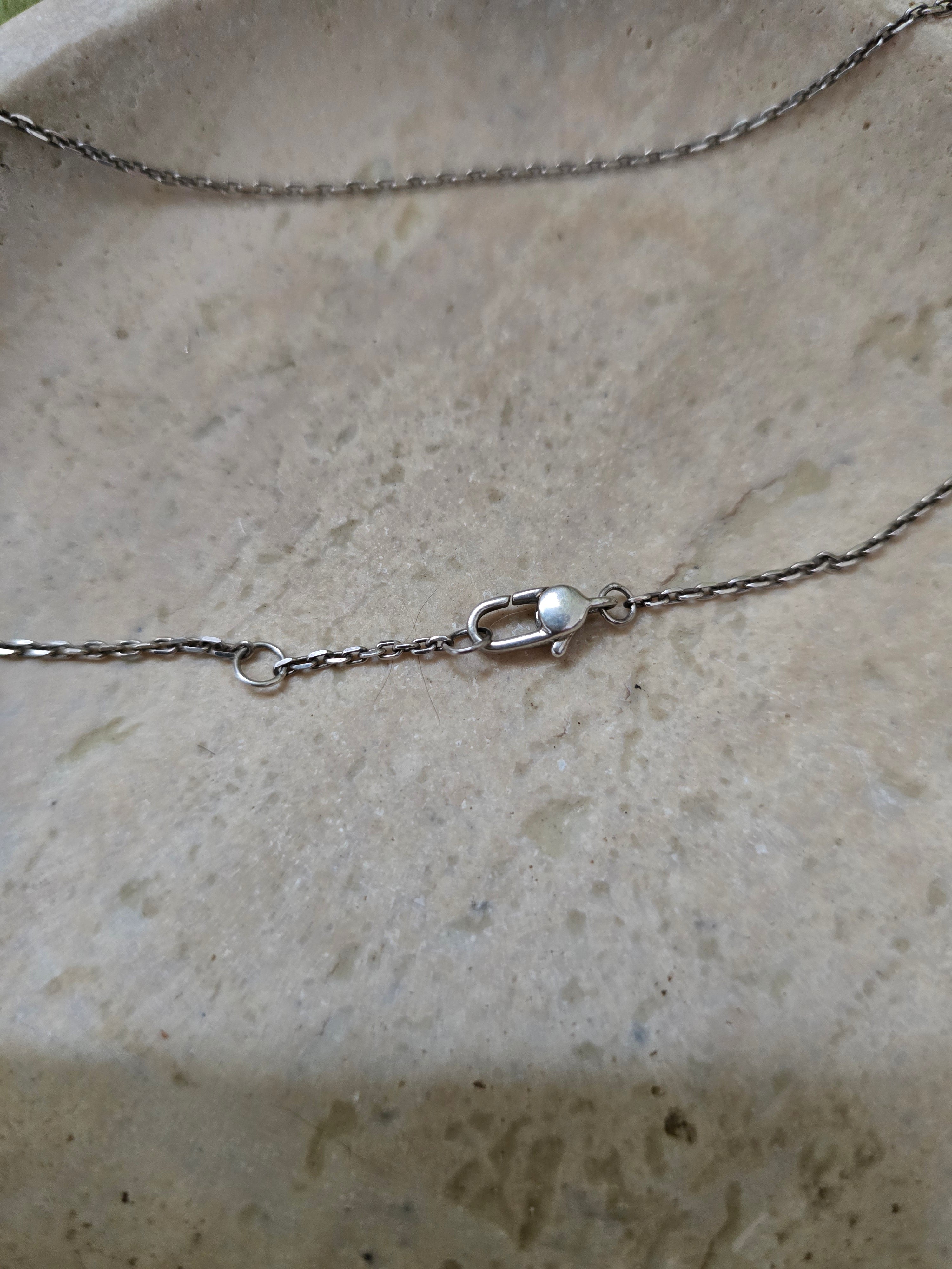 Gucci Vintage Sterling Silver Heart Necklace