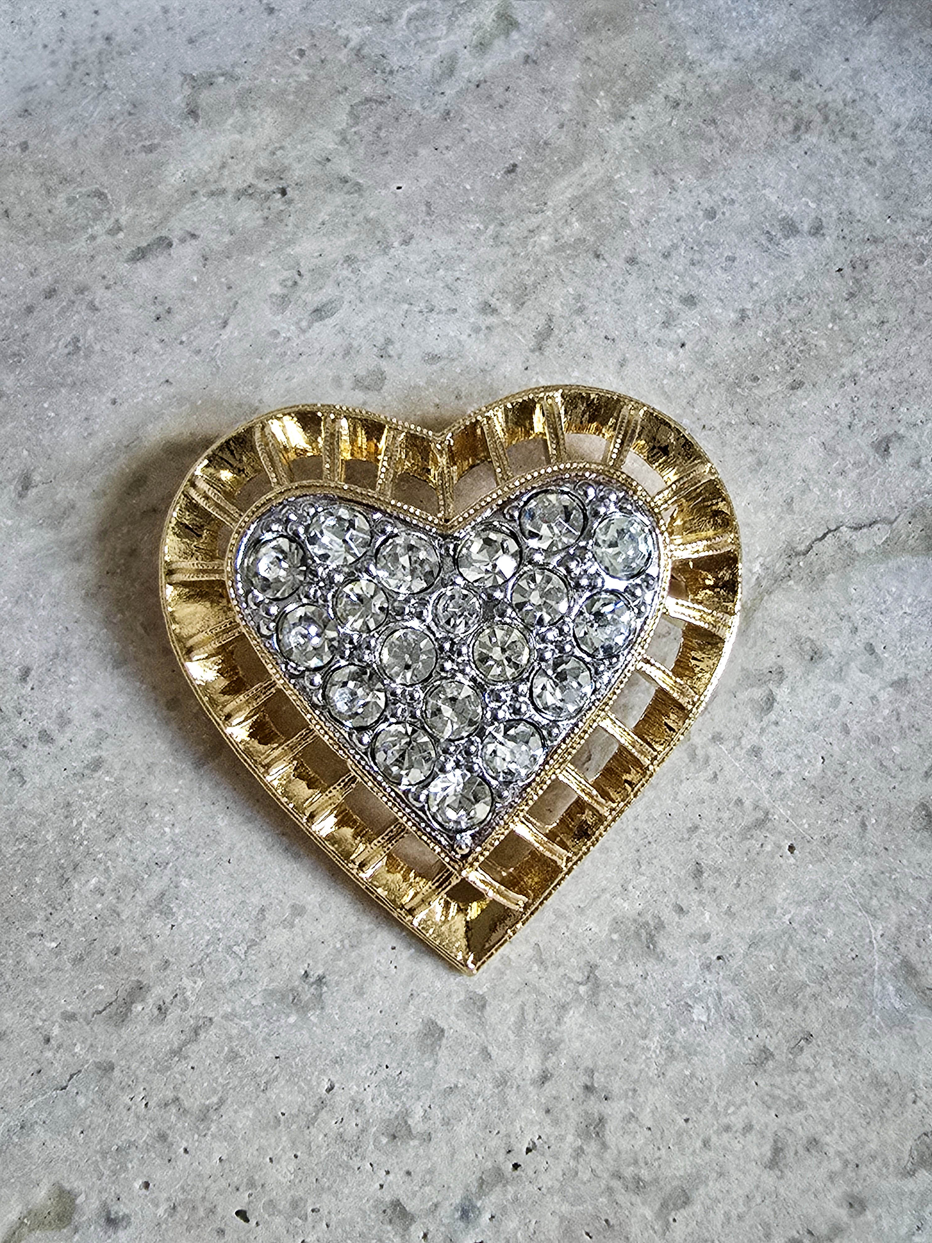 Vintage Nina Ricci Heart Brooch