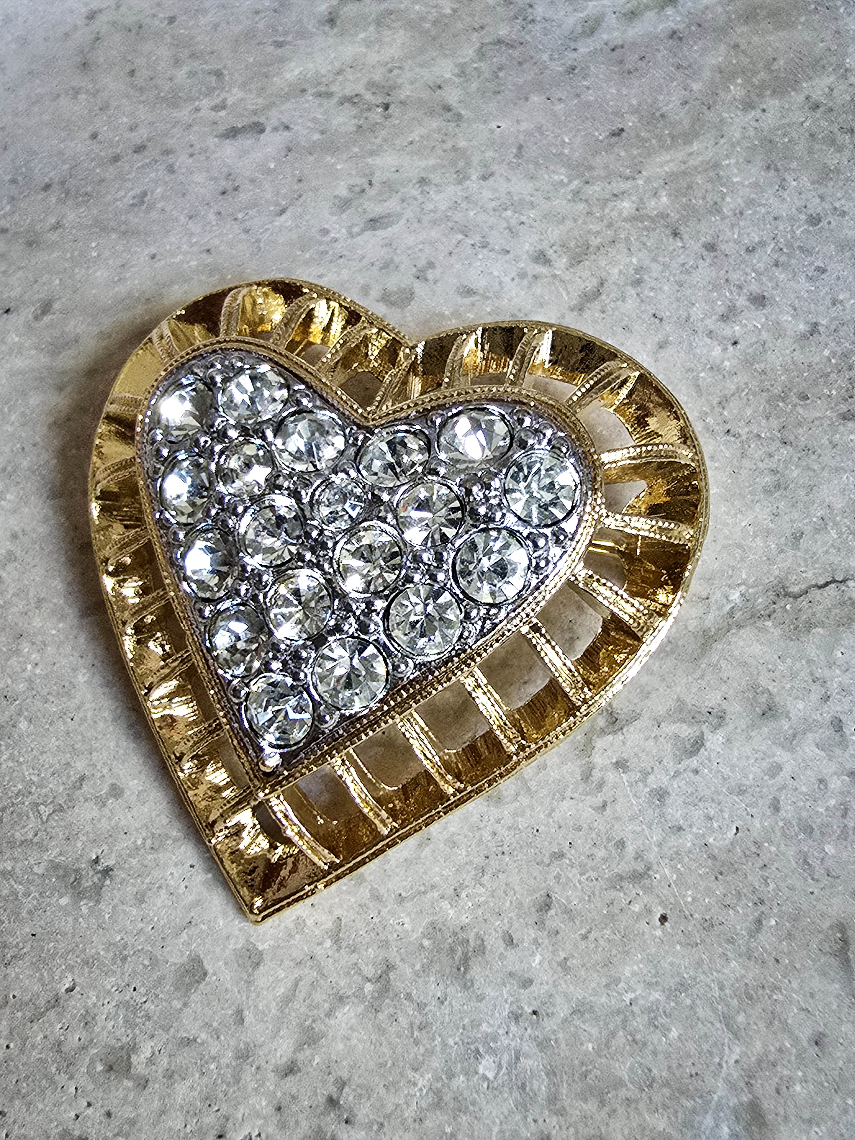 Vintage Nina Ricci Heart Brooch