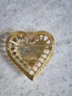 Vintage Nina Ricci Heart Brooch