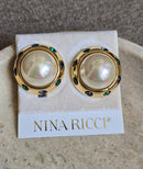 Boucles D'Oreilles Clips Vintage Nina Ricci