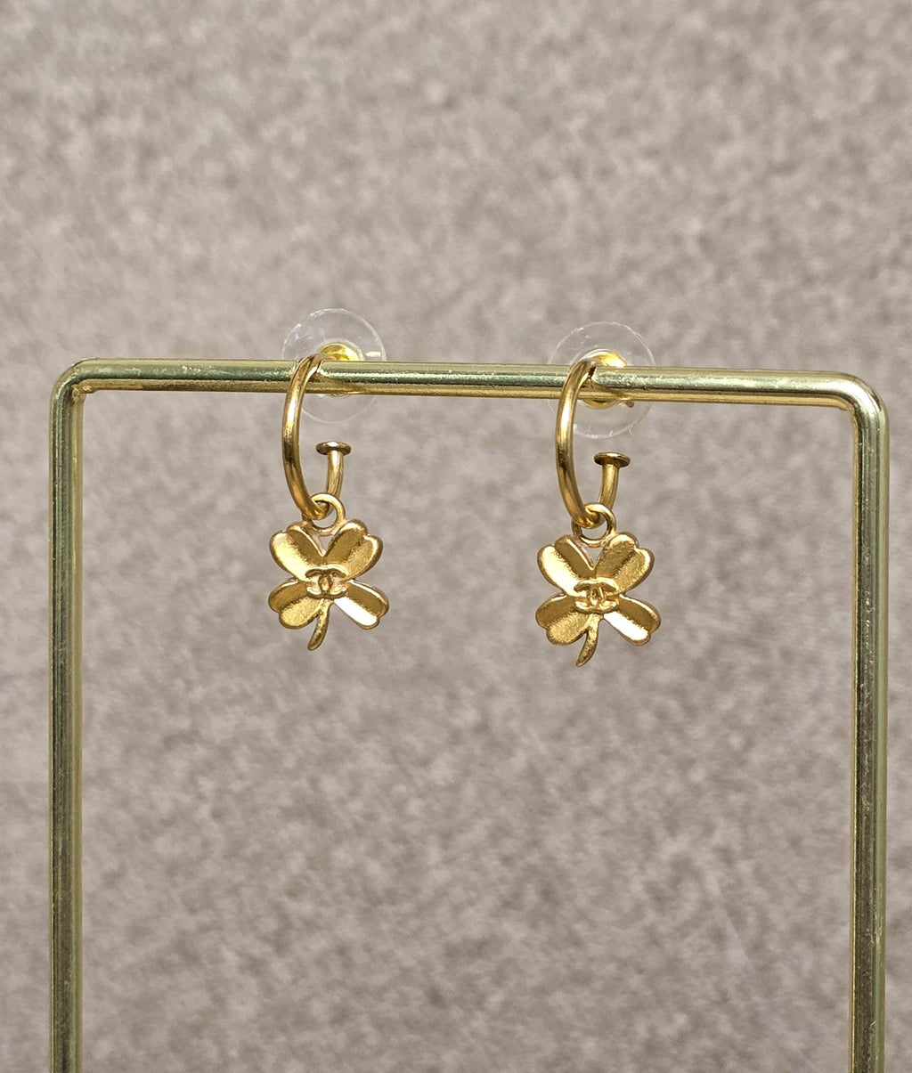 Chanel Boucles D'Oreilles Trèfle 2003