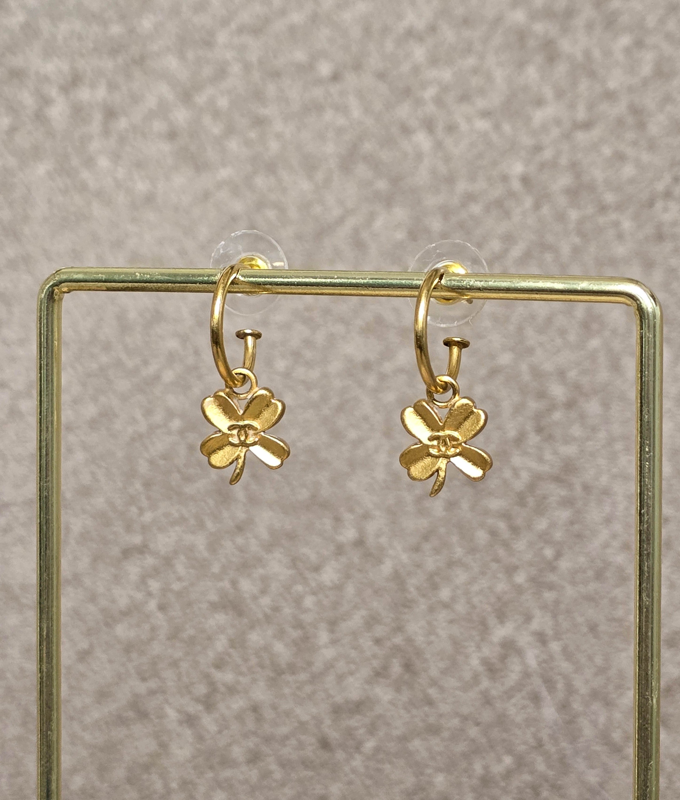 Chanel Boucles D'Oreilles Trèfle 2003