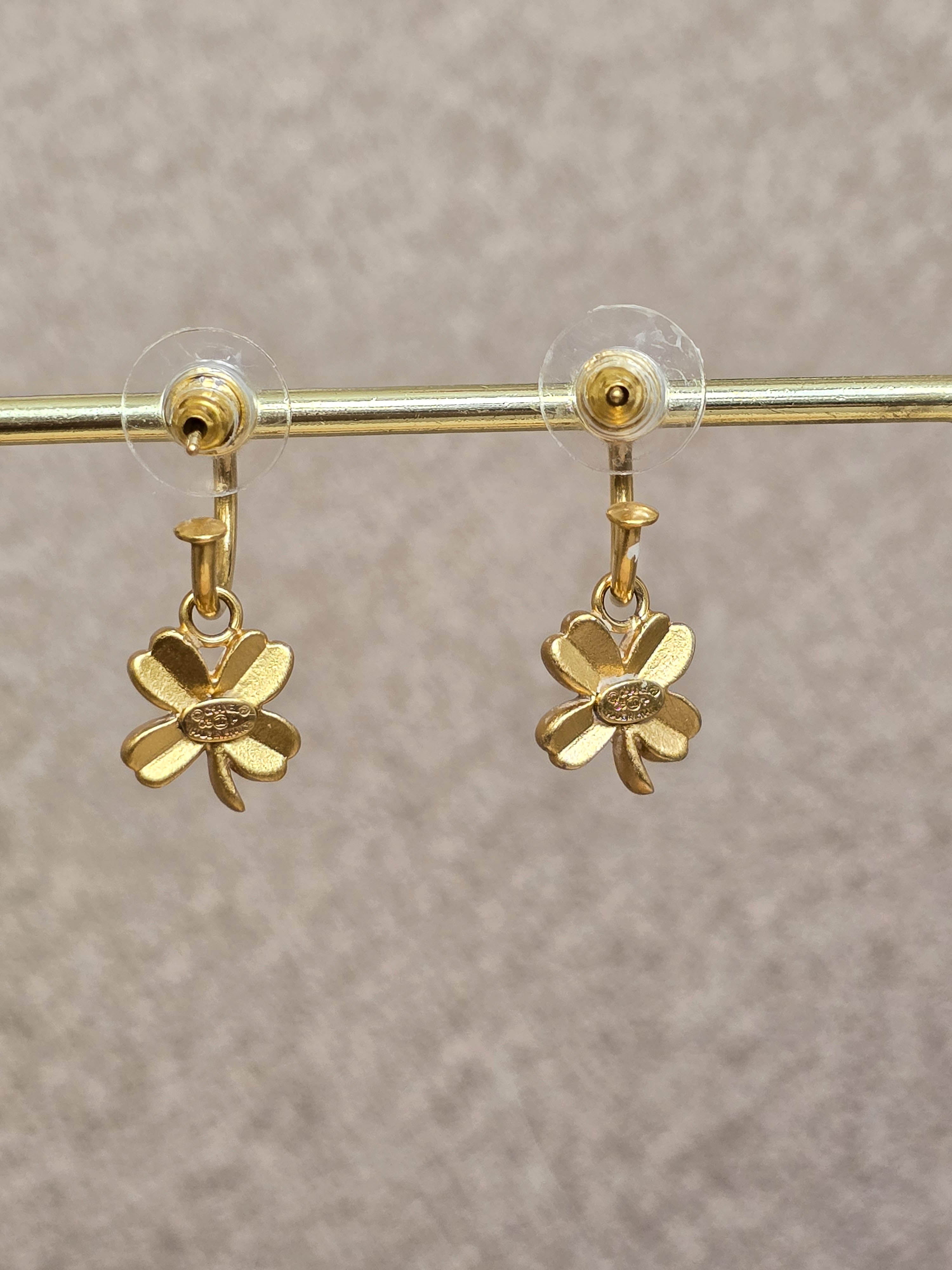 Chanel Boucles D'Oreilles Trèfle 2003