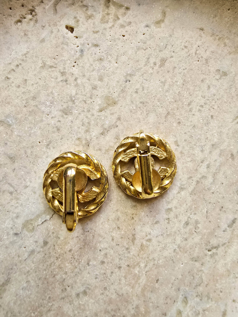 Chanel Clip-on Earrings Vintage 1993