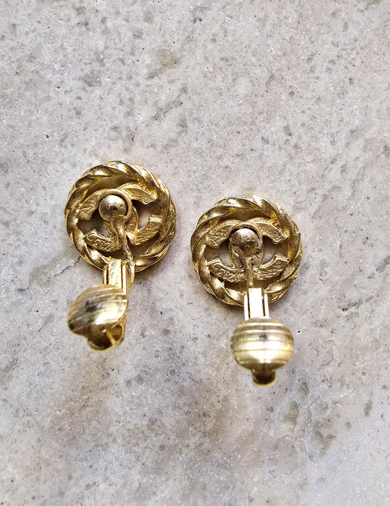 Chanel Clip-on Earrings Vintage 1993