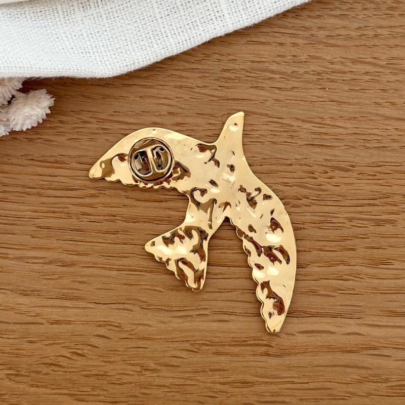 Broche pins "Colombe" acier-Broche-instants-plaisirs-Instants Plaisirs | Bijoux
