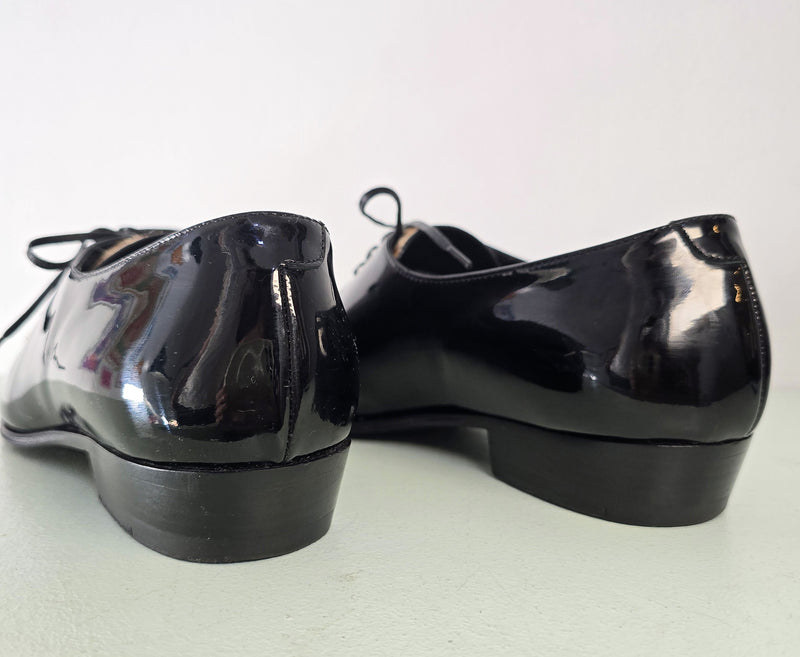 Céline Derbies Bout Pointu Vernis Noir & Léopard, Hedi Slimane Ss20