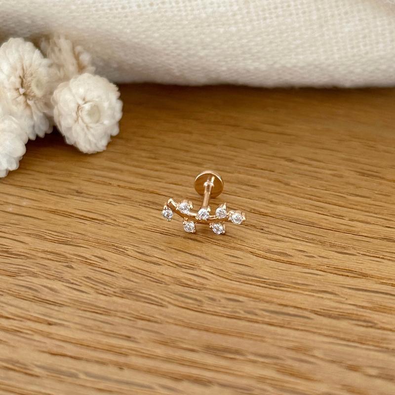 “Fila” Gold Plated Ear Piercing