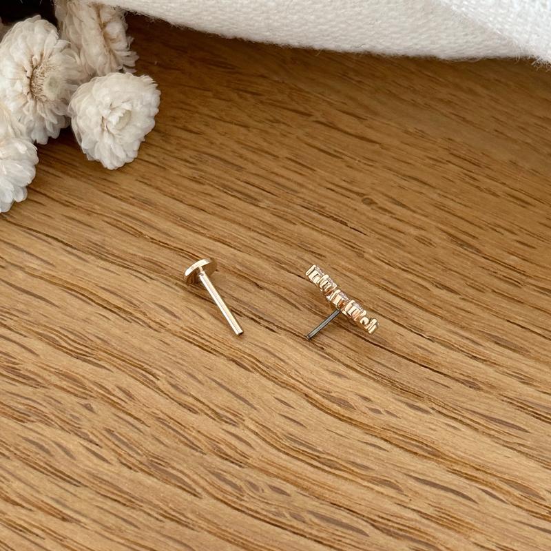 “Fila” Gold Plated Ear Piercing