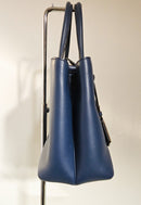 Fendi Bolso tote de cuero azul 2Jours