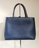 Fendi Bolso tote de cuero azul 2Jours