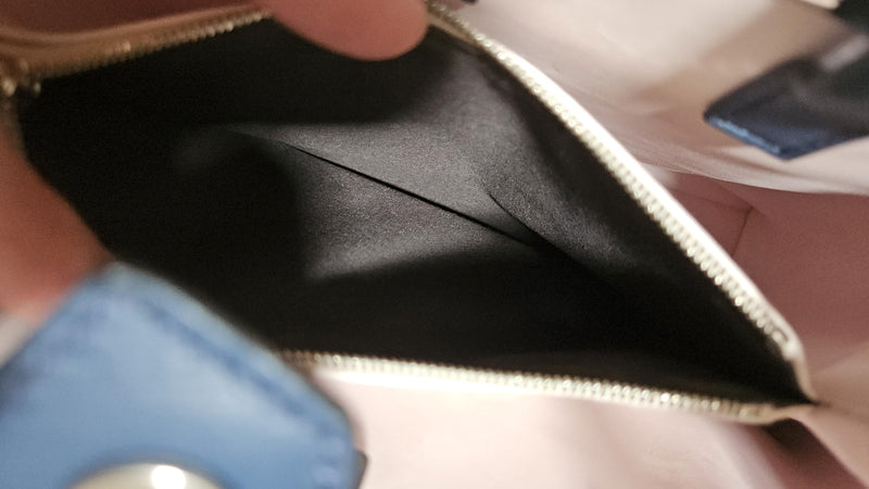 Fendi Bolso tote de cuero azul 2Jours