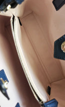 Fendi Bolso tote de cuero azul 2Jours